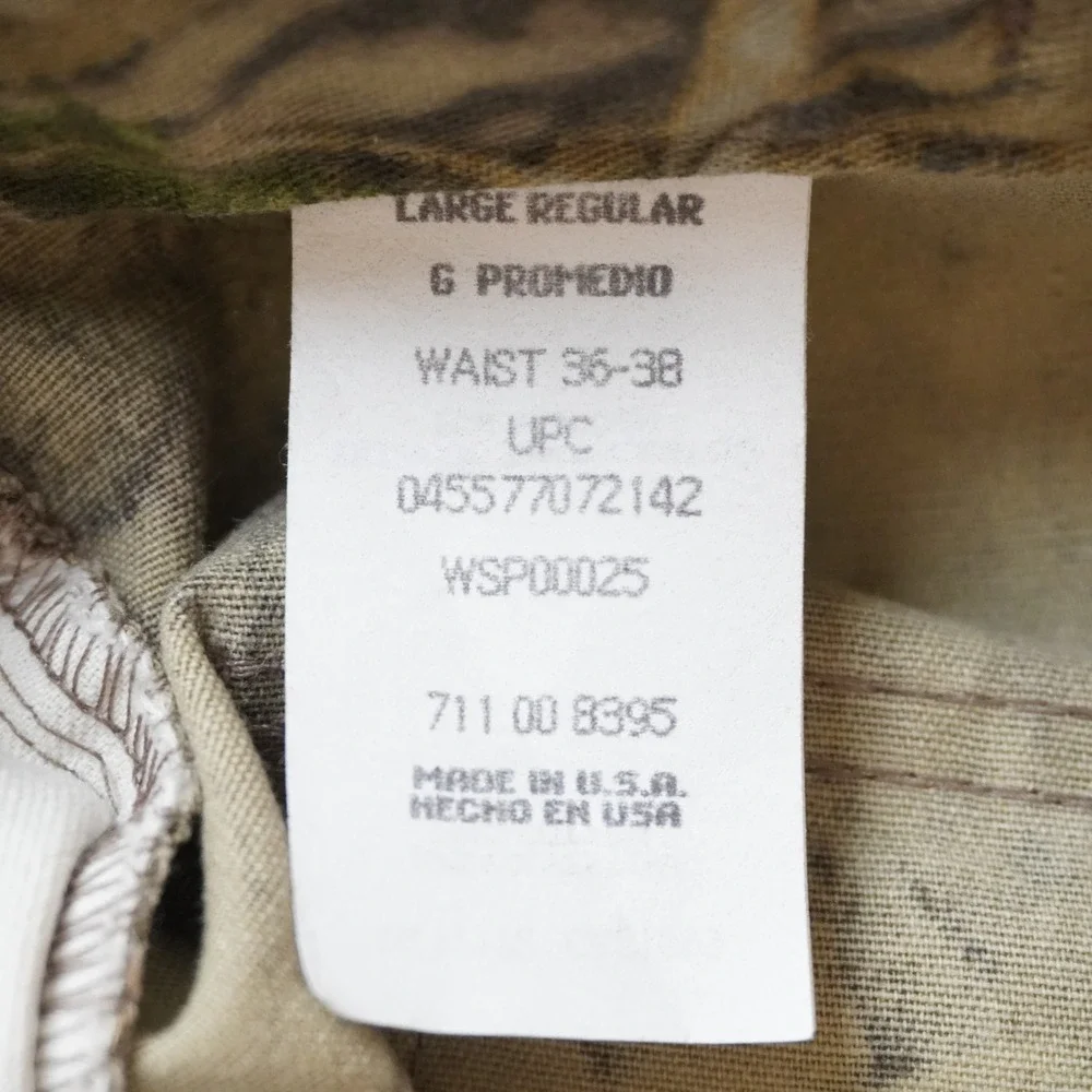 Vintage Liberty Camo Cargo Pants Large Regular Mens Advantage Timber USA Made